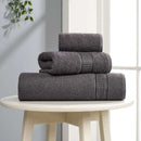 Prosop baie set 3 buc (30x50cm, 50x85 cm, 70x140 cm), antracit