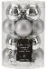 Glob X-mas 35mm silver set 16 buc arb102010