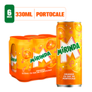 Mirinda Portocale, bautura cu suc de portocale, doza, 6x330ml SGR