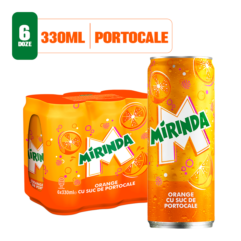 Mirinda Oranges, orange juice drink, can, 6x330ml SGR – Remarkt ...