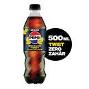 Pepsi Twist Zero Zahar,  bautura cu aroma de cola si suc de lamaie, pet, 500ml SGR