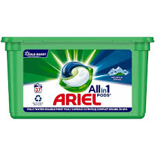 Ariel detergent capsule 37 All in 1 Mountain spring