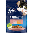 Hrana umeda pentru pisici Felix Fantastic Somon, Peste Cambula in Aspic, 85g
