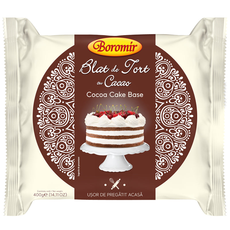 Boromir blat de tort cu cacao, 400g