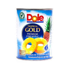 Dole Tropical Gold Compot de ananas felii in suc propriu 567g