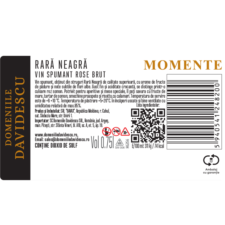 Domeniile Davidescu Rară Neagră Rosé