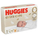 Huggies Extra Care Jumbo pelenka 1-es méret, 2-5 kg, 50 db