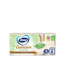 Zewa Exclusive Natural Soft, 4-lagiges Toilettenpapier, 8 Rollen