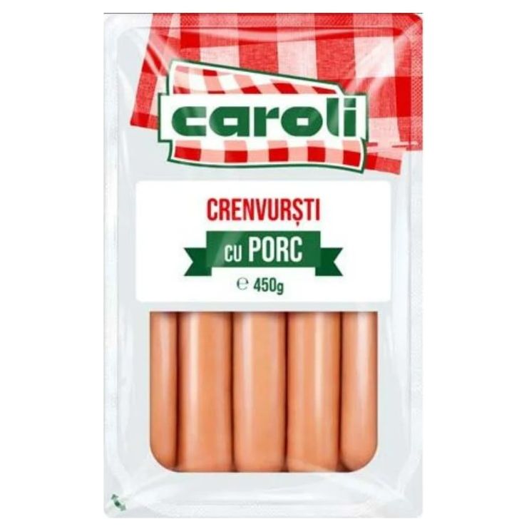 Caroli Crenwursti cu porc, 450 g