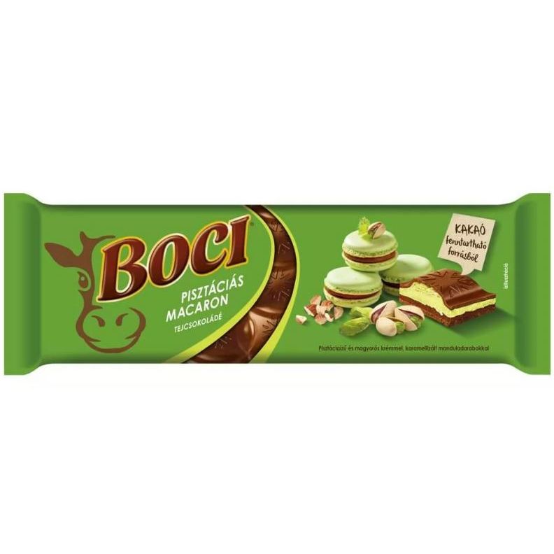 Boci ciocolata lapte macarons cu fistic 280gr