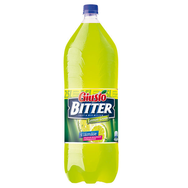 Giusto Bitter Lemon bautura racoritoare carbogazoasa cu suc de lamaie 2.5L SGR