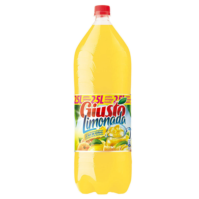 Giusto Limonada bautura racoritoare carbogazoasa cu suc de citrice 2.5L SGR