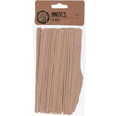 Set Eco Friendly 20 de cutite ECO, de unica folosinta, 9 x 2 x 22 cm, lemn, Maro