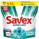 Detergent de rufe capsule Savex Premium Caps Extra Fresh, curatare puternica, 56 capsule
