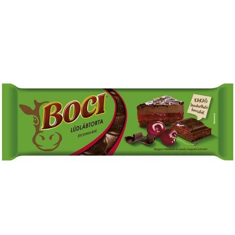 Boci ciocolata neagra umpluta cu crema de visine si crema de cacao cu alune 280gr