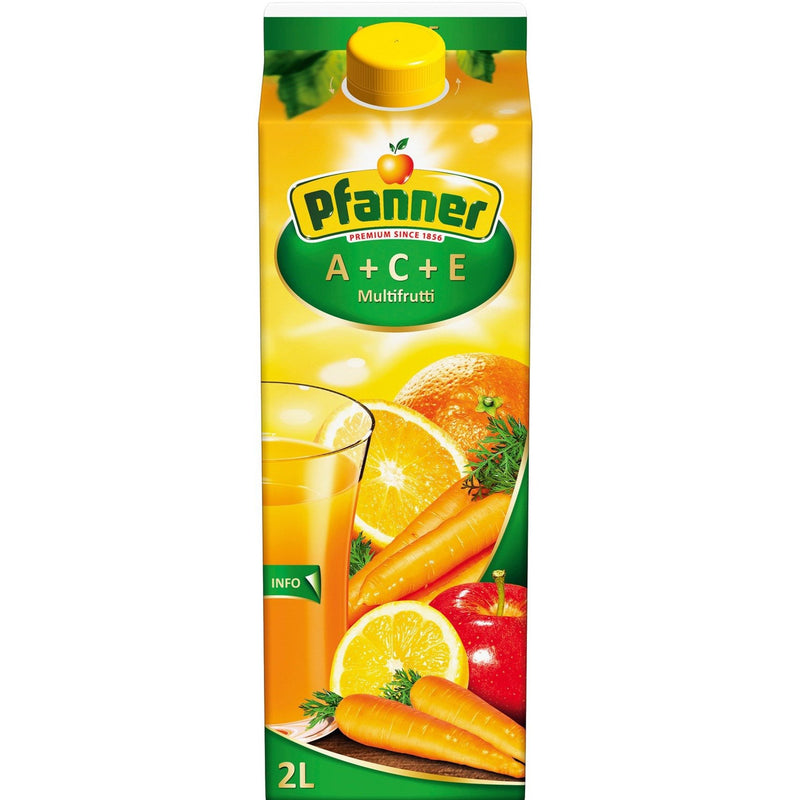 Pfanner Nectar fructe si morcovi + vitamine A, C si E, 2l