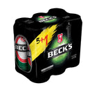 Becks blonde beer, dose 6X0,5L (5+1)