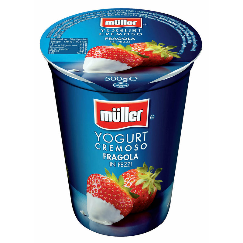 Muller iaurt cu capsuni 500g