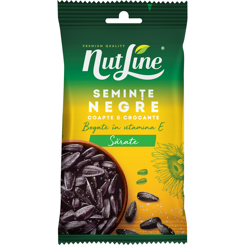 NutLine Seminte floarea soarelui negre cu sare 40g