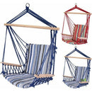 Striped garden hammock chair