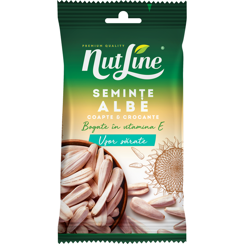 Seminte albe prajite si usor sarate 40g Nutline