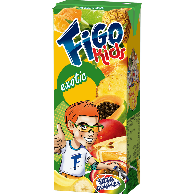 Figo Kids suc de fructe exotice 0.2L