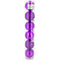 Set of 6 globes, 60mm, tube packaging, various colors purple, green, light green, fuchsia