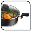 Cratita cu 2 manere si capac Tefal Simply Clean B5677253, 28 cm
