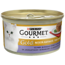 GOURMET GOLD Savoury Cake cu Miel si Fasole verde, hrana umeda pentru pisici, 85 g