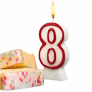 Anniversary candle, number 8