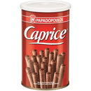 Caprice rulouri de napolitane crocante umplute cu pasta de alune de padure si cacao, 115 gr