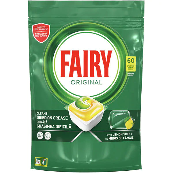 Detergent de vase capsule Fairy All in One, 60 buc