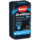 Huggies pelenka bugyi inkontinencia ellen DryNites Conv 8-15 éves fiúk, 27-57 kg, 9 db