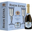 Rhein extra Imperial spumant brut + 2 pahare, 0.75 L