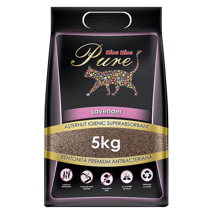 Asternut Miau Miau pure lavanda, 5kg
