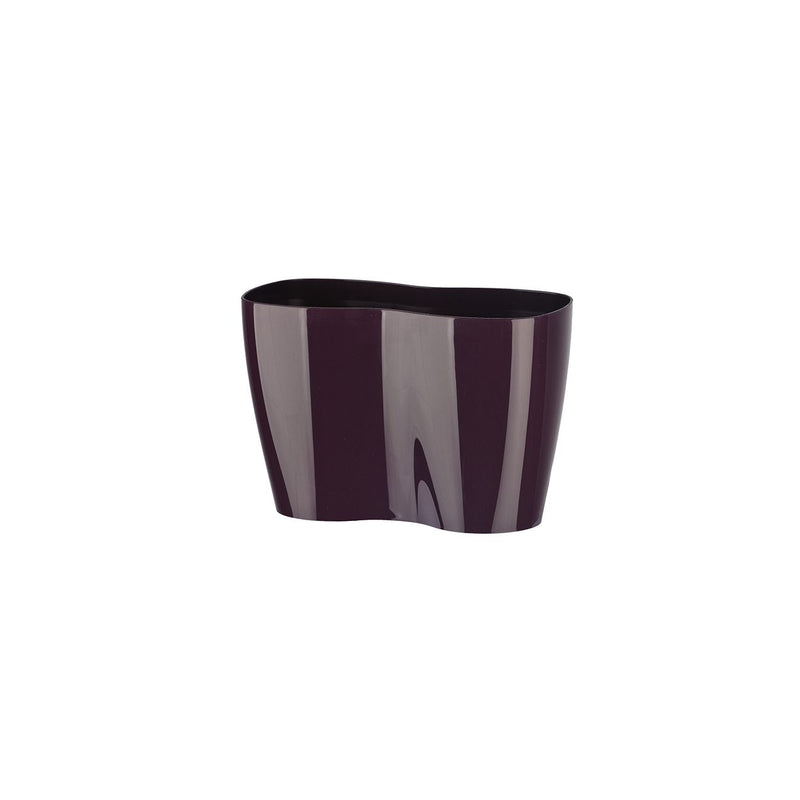 Jardiniera dubla plastic mov, 23x12 cm