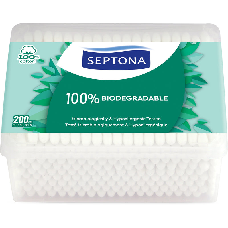 Septona betisoare biodegradabile, 200 buc