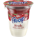 FROOP Tejszínes és sima joghurt ízletes cseresznyehabbal, 150g