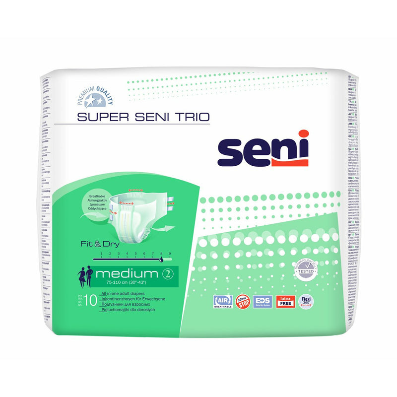 Super Seni Trio Scutece  adulti Medium, 10 bucati