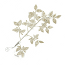 Decor crenguta cu frunze si perle, 30cm