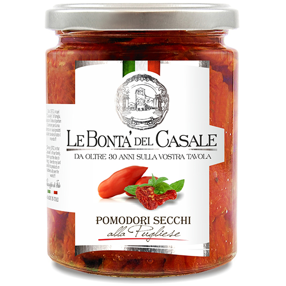 Rosii uscate in ulei in borcan 314ml, aperitiv italian, Dispac