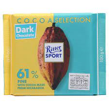 Ciocolata ritter sport 81% cacao, 100 g