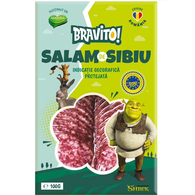 Bravito salam Sibiu feliat, 100 g