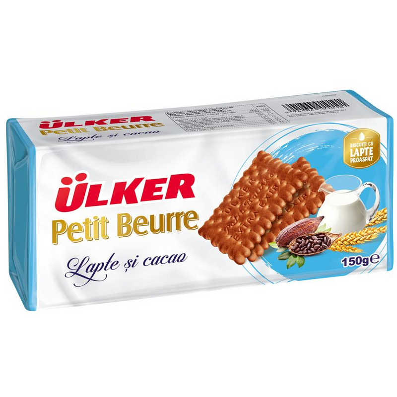 Ulker Petit Beurre lapte & cacao, 150g