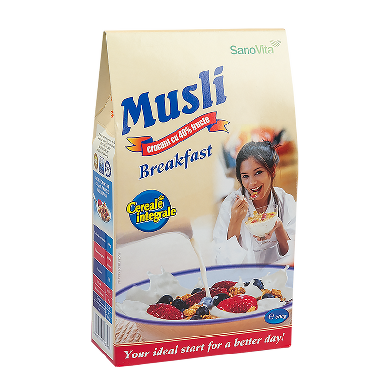 Musli breakfast (40% fructe), 400g