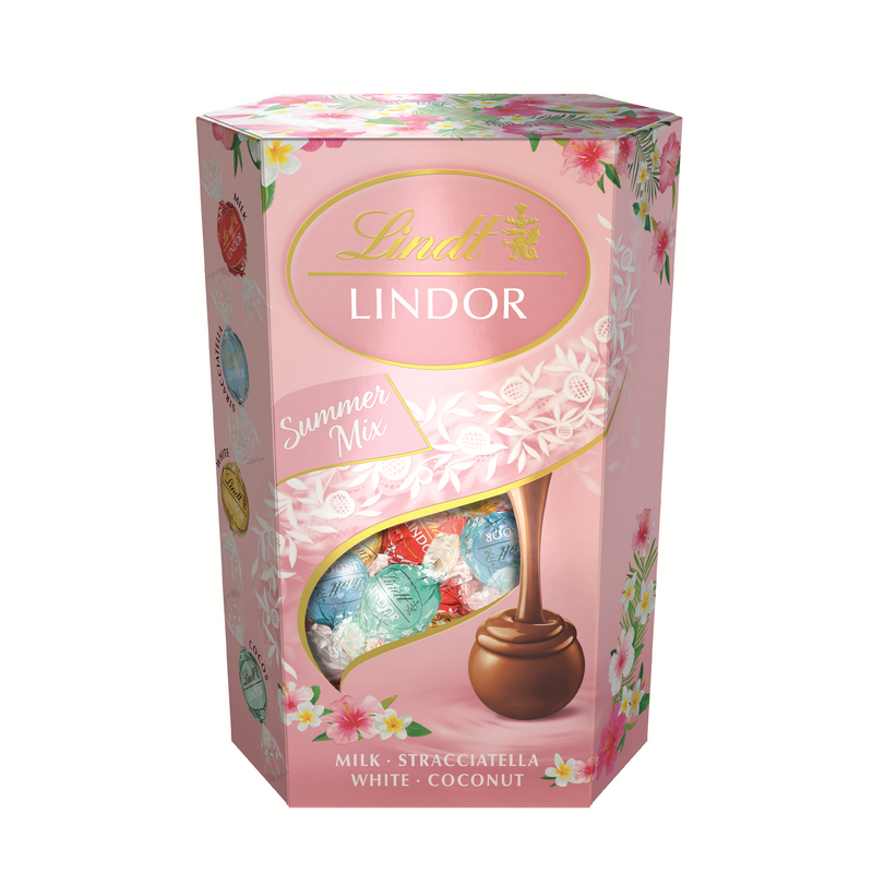 Lindt Lindor bomboane ciocolata asortate Summer Mix, 200g