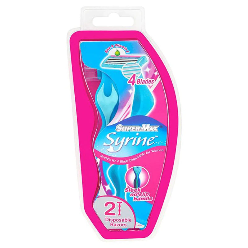 SuperMax Syrine dispozabil 4 lame femei, 2 bucati