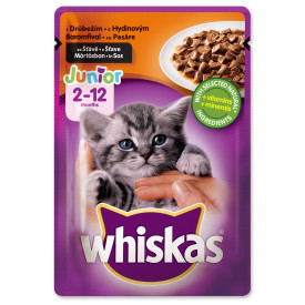 Whiskas pasare junior plic, 100g