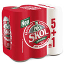 Skol Unpasteurized beer blonde 6 x dose 0.5L (5 + 1)