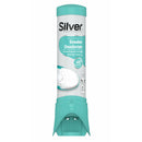Silver deodorant spray for sports shoes